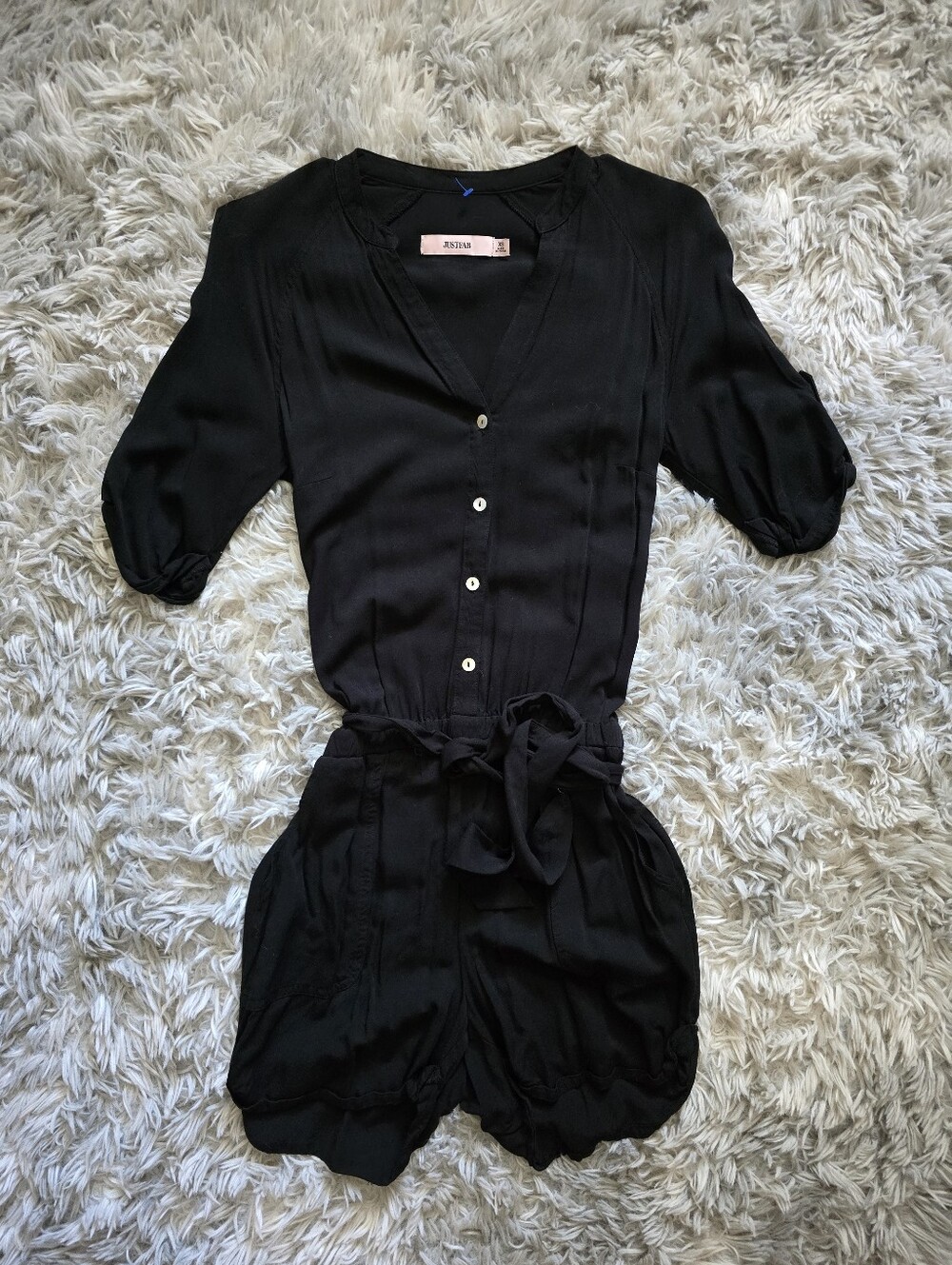 JustFab Black Romper - Size XS